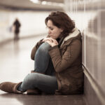 Young,Adult,Felling,Shame,Depressed,And,Hopeless,Sitting,Alone,On